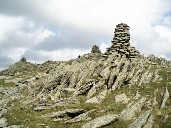 Ill Bell's three summit cairns
