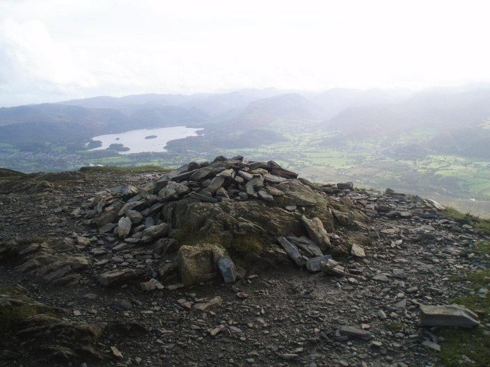 Derwent Water from Ullock Pike summit