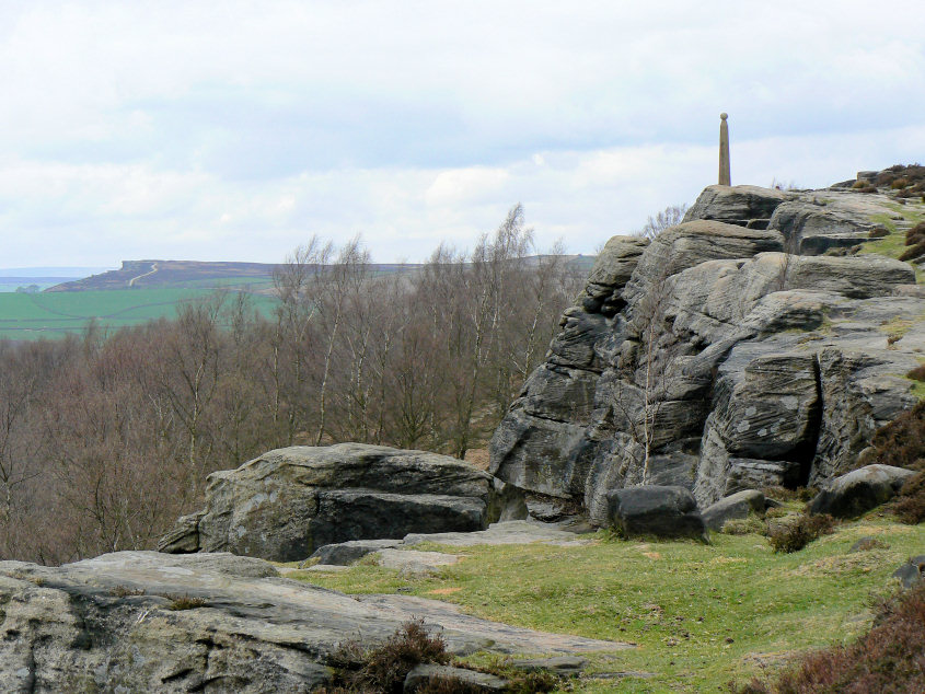 Nelson's Monument and Curbar Edge