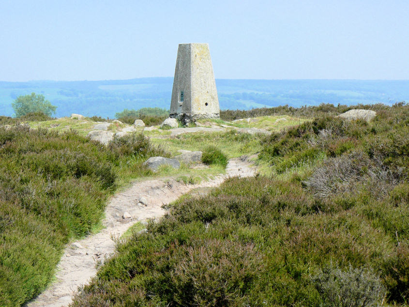 Stanton Moor's trig point.