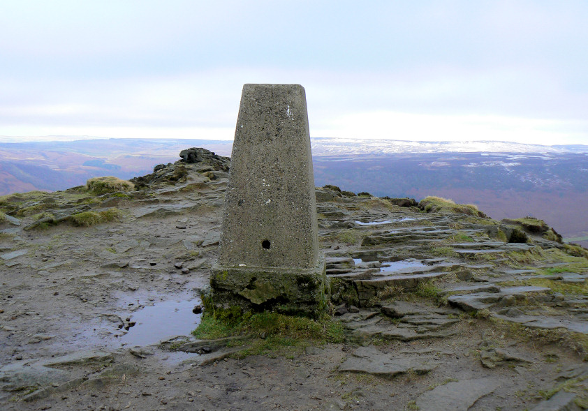 Win Hill's trig point