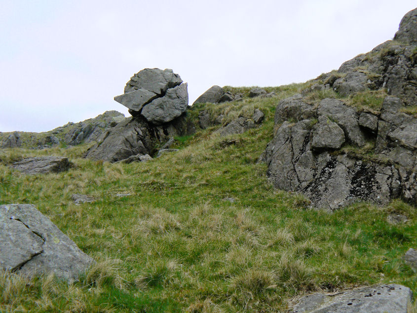 Perched & Split Boulder